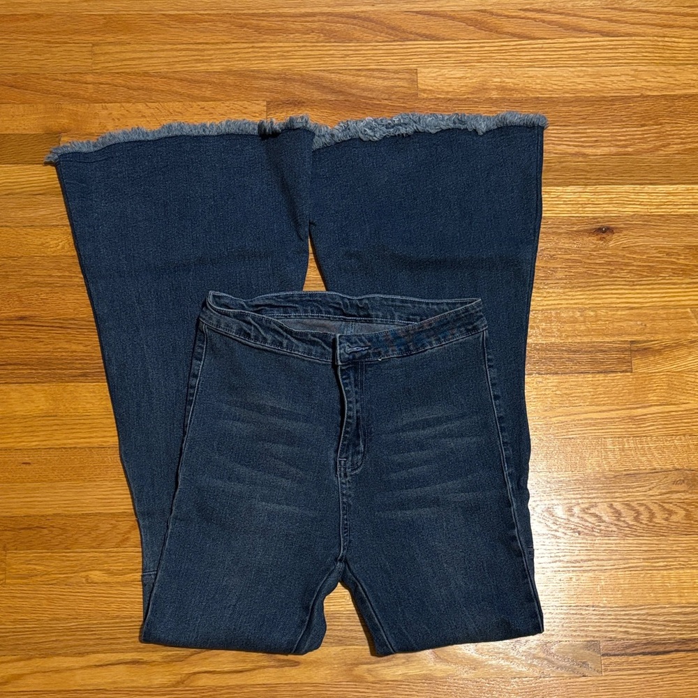 Unk Dark Blue Flare Jeans